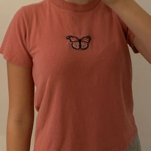 BRANDY MELVILLE Helen Butterfly Top Fits Size XS-S
